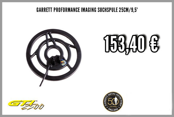 Garrett PROformance Suchspule / Sonde 25cm /9,5´´ GTI 2500